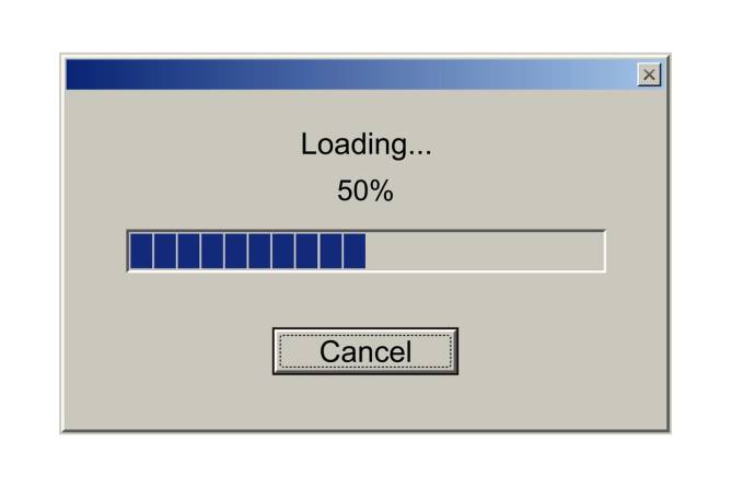 Web page loading sign