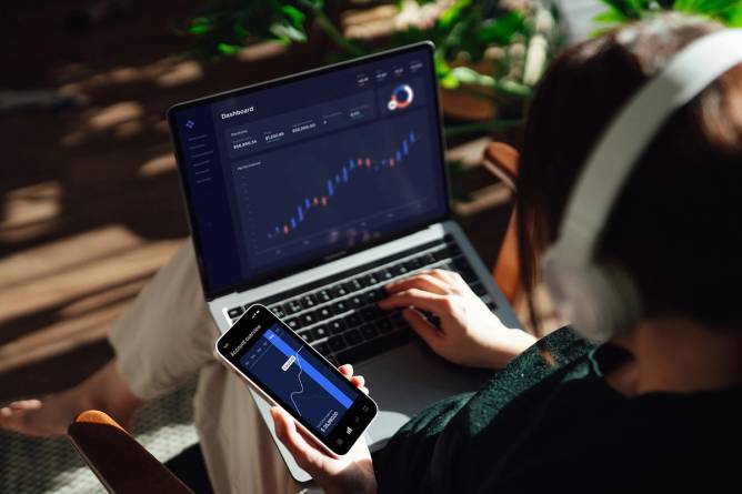 A trader uses multiple devices