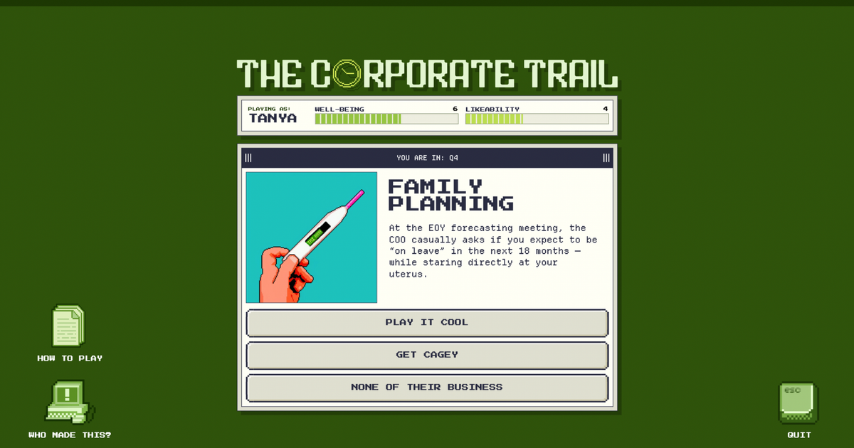 Chief launches Oregon Trail-style corporate ladder game Chief launches Oregon Trail-style corporate ladder game