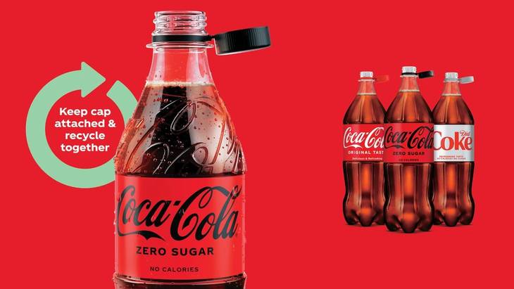 Coca-Cola announces nearly capless bottles in the UK