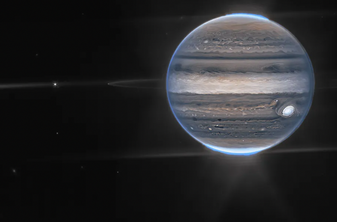 Jupiter image taken by the JWST