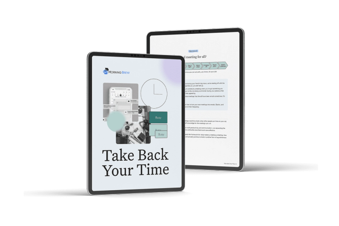 Tablet with Take Back Your Time templates