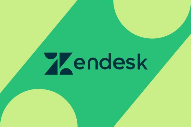 Zendesk logo on colorful background