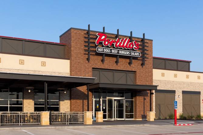 A recently opened Portillo's location in Mansfield, Texas.