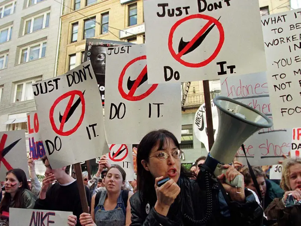 Nike protest from back in the day.