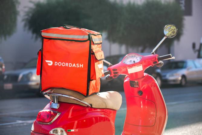 DoorDash delivery scooter