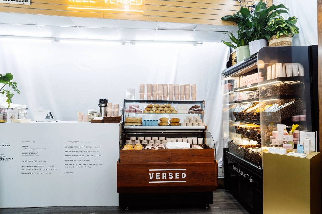 Versed Press Restart Cafe pop-up in New York City