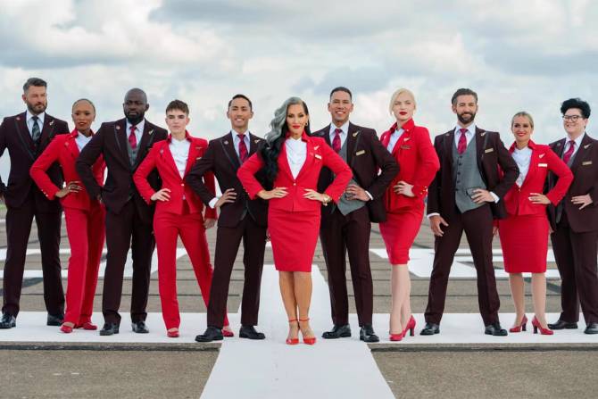 Virgin Airlines uniforms