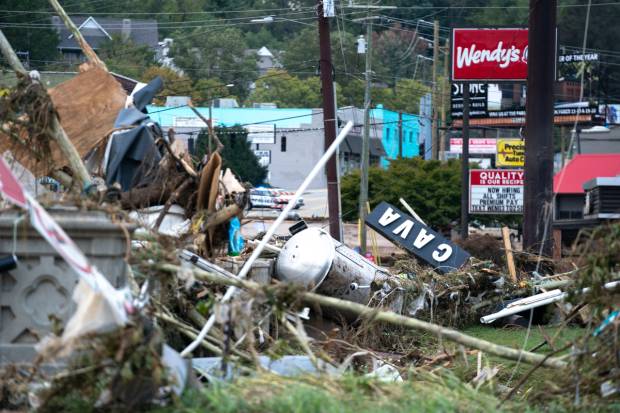 Asheville Helen devastation