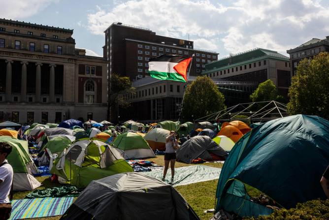 The Pro-Palestinian student protest encampment at Columbia University