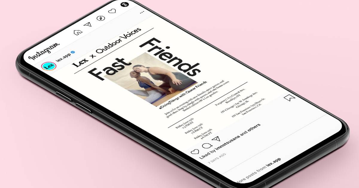 Lex Dating App How one Outdoor Voices employee spearheaded a Pride partnership with ...