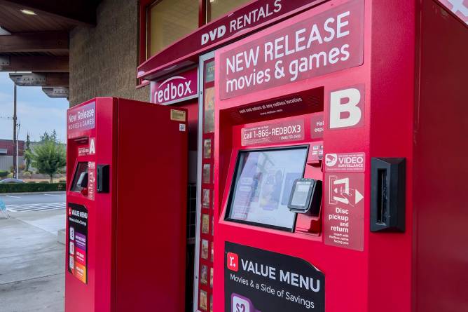 Redbox DVD rental kiosks