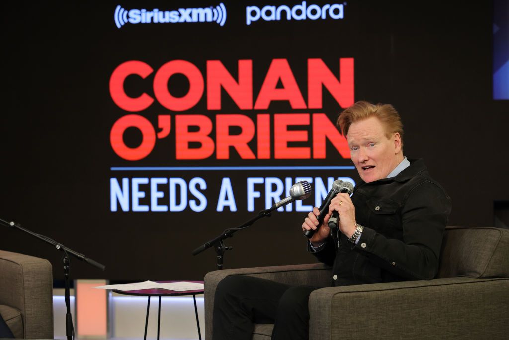 Conan O'Brien speaks in an interview