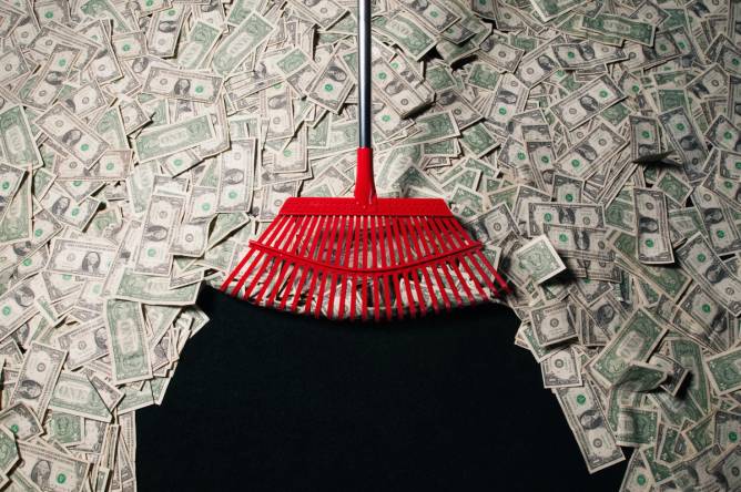 Raking in money