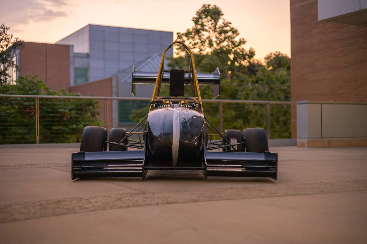 An electric vehicle created by the Highlander Racing team.
