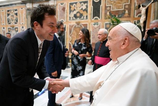 Jimmy Fallon and the pope