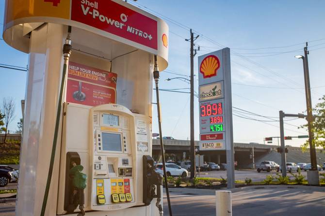 A gas pump in Texas