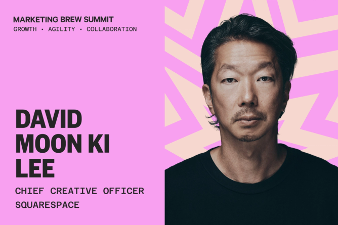 David Moon Ki Lee in a promo image for the Marketing Brew Summit