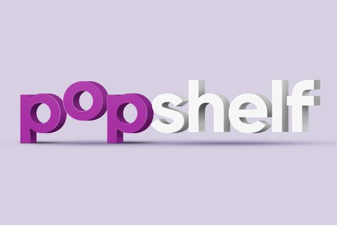 Popshelf logo from Dollar General on a purple background