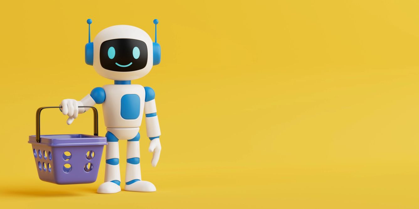 AI checkout agentic retail tech concept