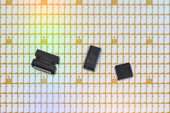 Semiconductor chips.