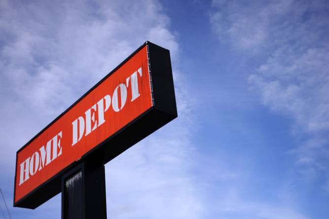 Home Depot sign