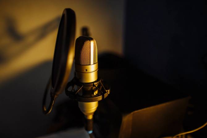 a photo of a microphone 