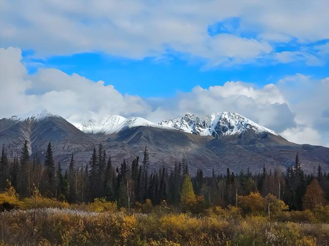 Mount McKinley in Denali National Park