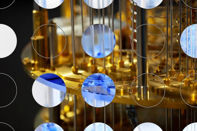 close up of a quantum computer 