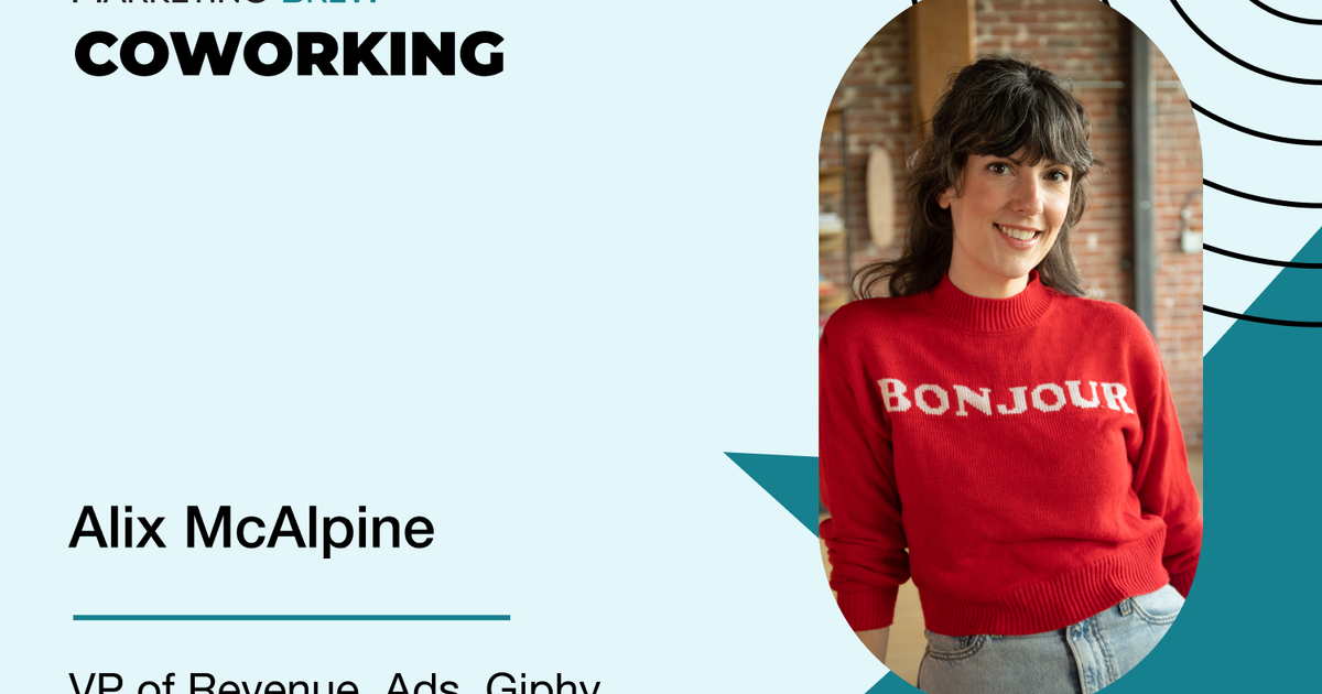 Coworking with Alix McAlpine - Marketing Brew
