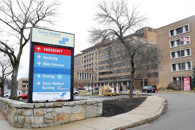 Outside view of a Steward hospital