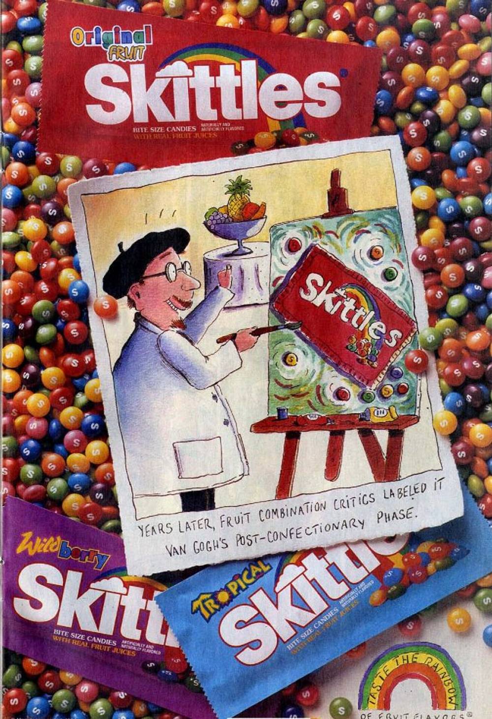 old Skittles ad from the '90s