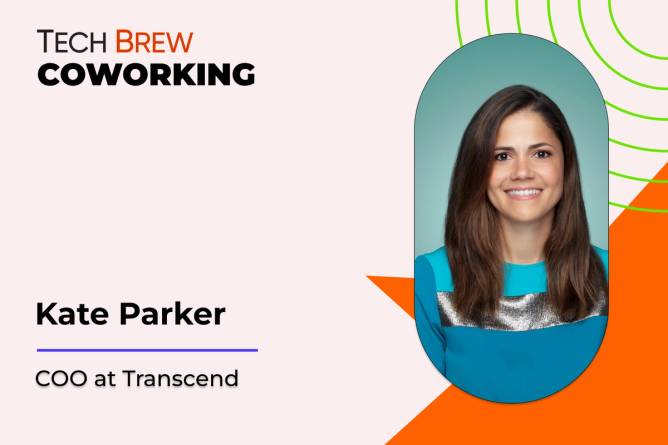 Graphic featuring a headshot of Transcend COO Kate Parker