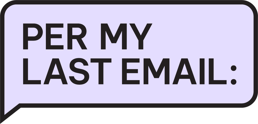 Per my last email logo