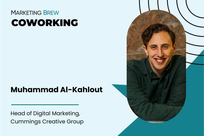 Muhammad Al-Kahlout in Marketing Brew's Coworking series