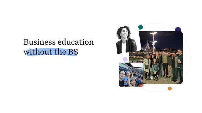 Business education without the BS