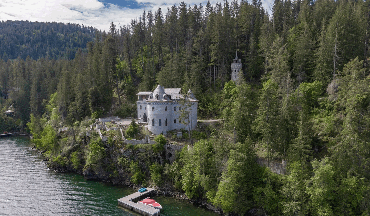 8,000 square-foot castle in Idaho.