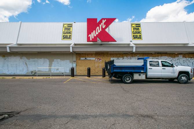 A closing Kmart store