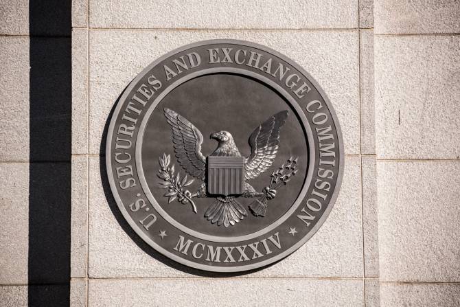 SEC seal on the side of a building