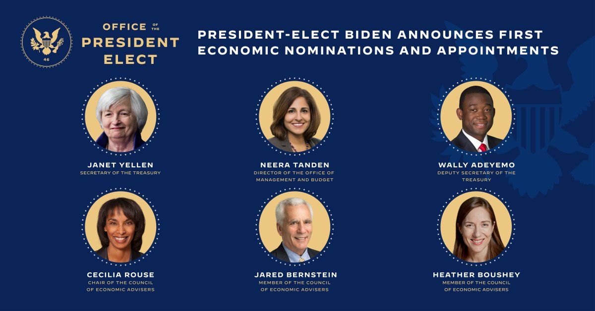 Biden Announces Economic Nominations And Appointments