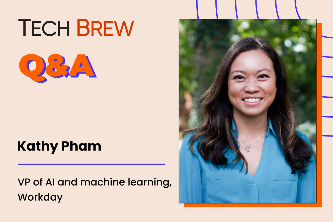 Graphic featuring a headshot of Workday's Kathy Pham.