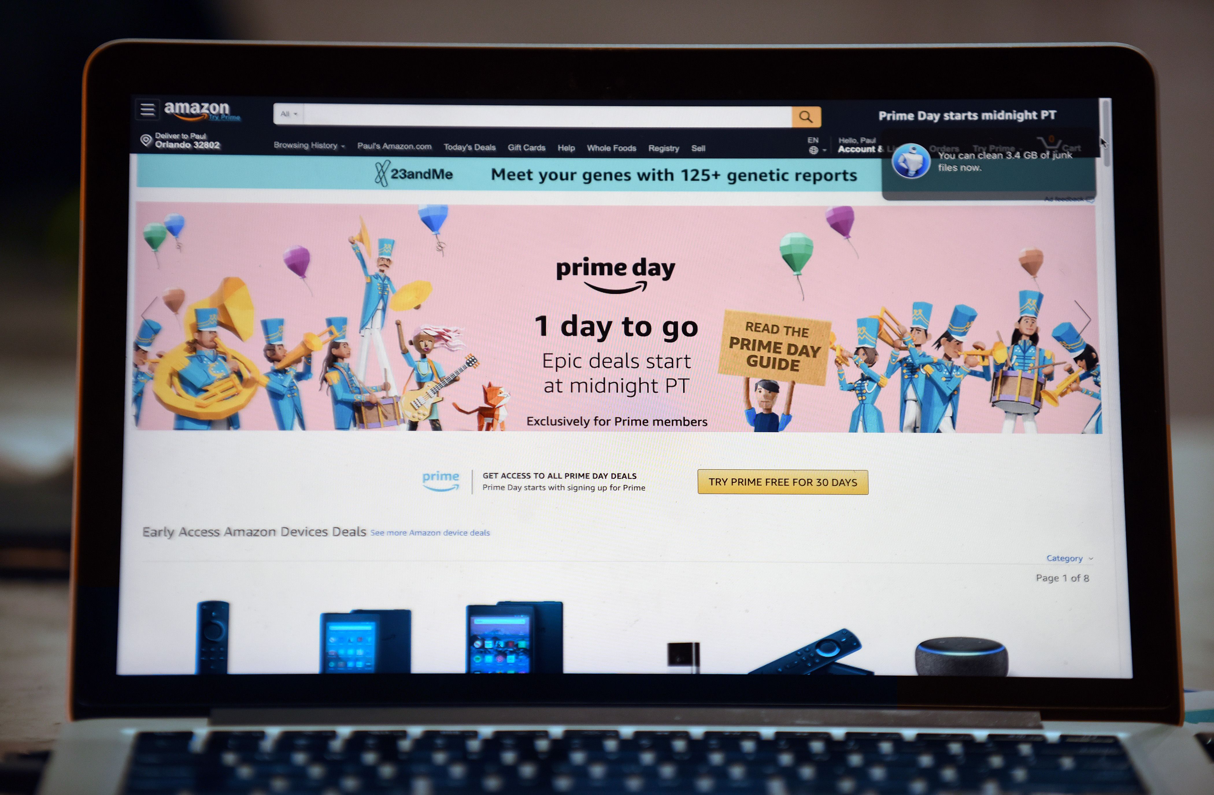 Amazon Prime Day, and June retail sales data