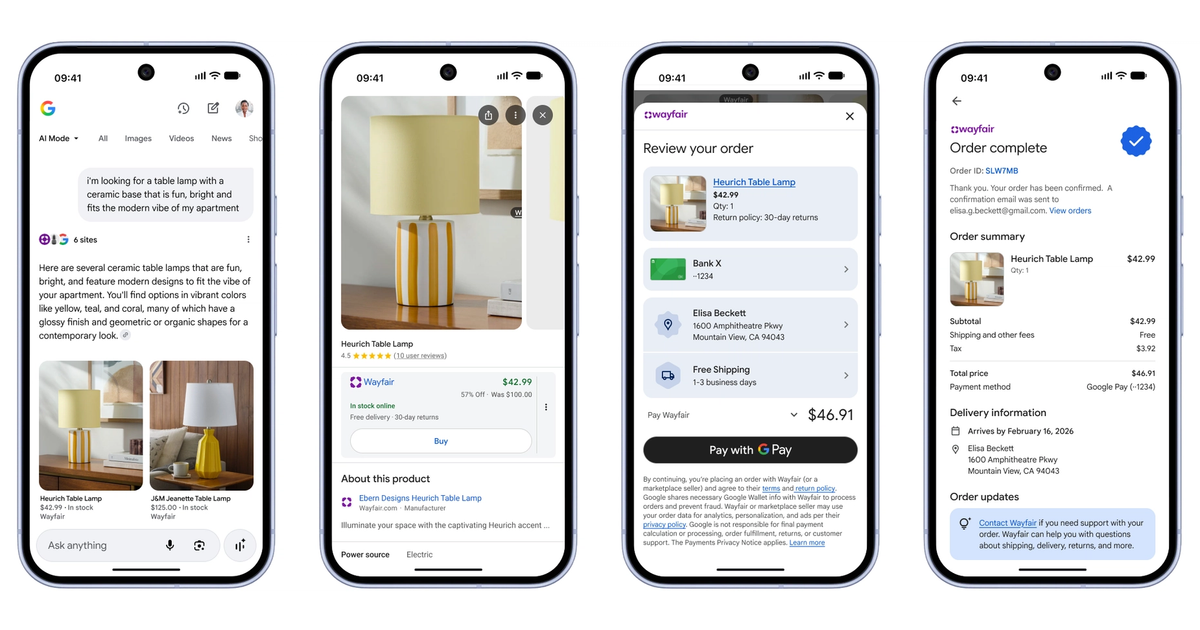 Google makes Etsy and Wayfair items shoppable within agentic AI search