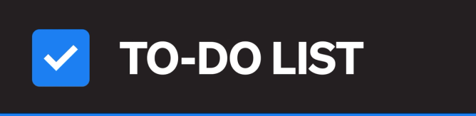 To-do list banner