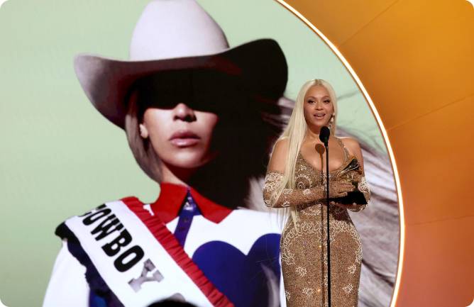 Beyonce Knowles performing songs from Cowboy Carter