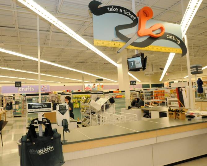 Interior of a Jo-Ann store.