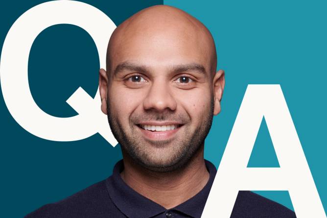 Marketing Brew Q&A series featuring Shiv Gupta