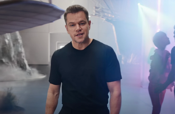 An image of Matt Damon in a Crypto.com ad