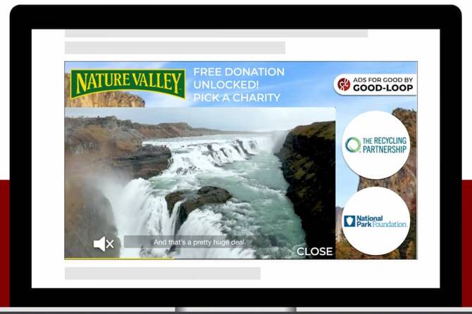 an image that shows how a Good-Loop ad works