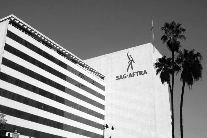 SAG-AFTRA building with logo